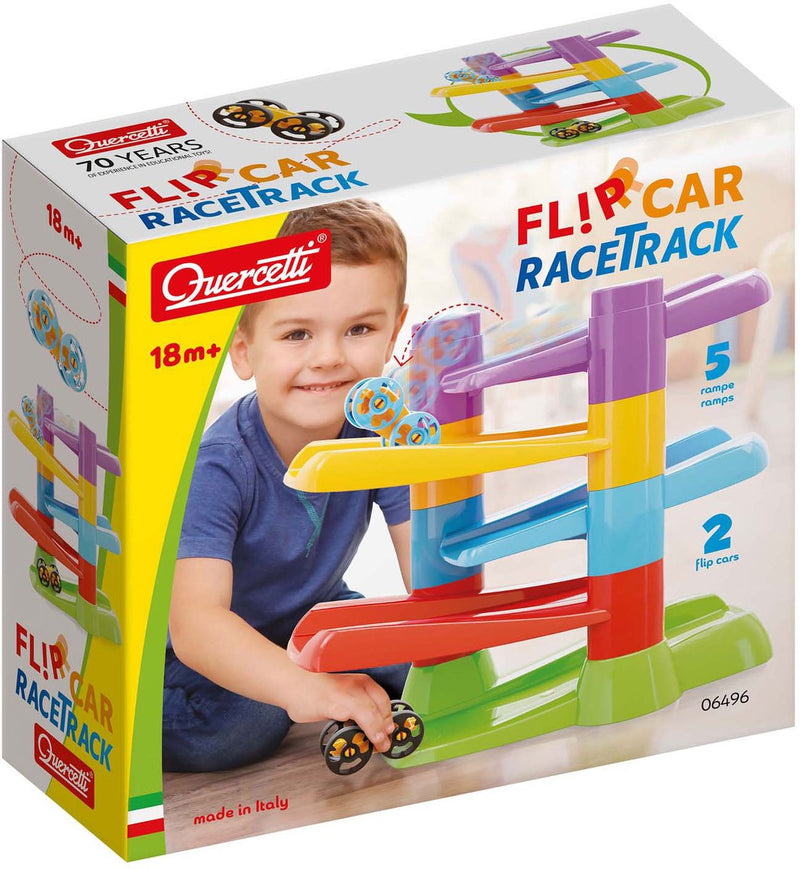 Load image into Gallery viewer, Quercetti racebaan met flip auto's, 7dlg.
