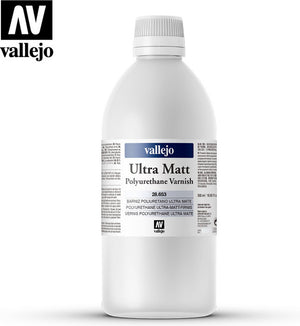 Vallejo hobbyverf - 28653 ultra matt polyurethane varnish - 500ml verf flesje - 500 ml