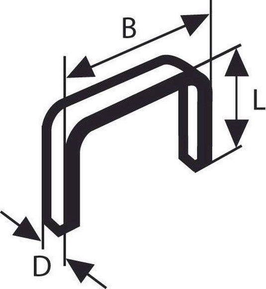 Bosch - niet met platte draad type 54 12,9 x 1,25 x 8 mm