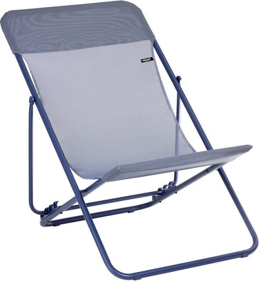 Lafuma maxi transat - strandstoel - inklapbaar - verstelbaar - color block - indigo