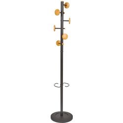 Kapstok alba music staal, hout zwart