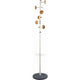 Kapstok alba music staal, hout wit