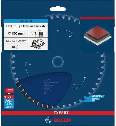 Bosch cirkelzaagblad expert for wood 184x16x2.6 1.6x40 t
