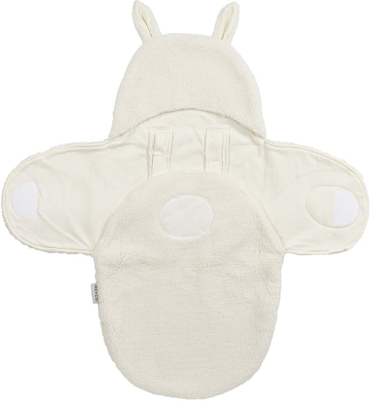 Meyco baby rabbit wikkeldeken - teddy - natural