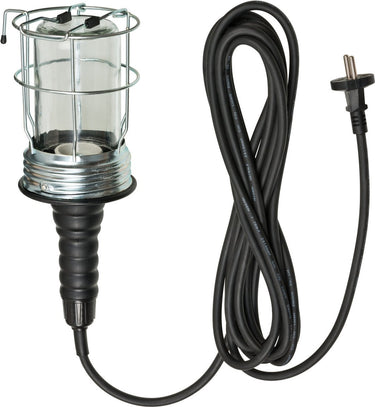 Brennenstuhl handlamp werkplaatslamp van hard rubber met stevige beschermkorf (60 w, 136 mm diameter, 5m kabel) zwart