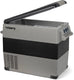 Steamy -e dual compartment elektrische compressor koelbox - 49 liter - 12v en 230v - voor auto en camping - grijs