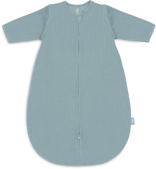 Jollein baby slaapzak zomer met afritsbare mouw 90cm - rond - ajour sea green - zomerslaapzak