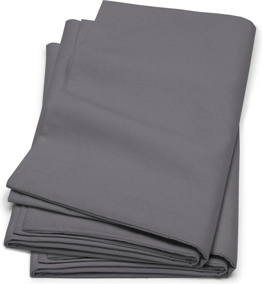Cinderella - flanel - kussenslopen - 60x70 cm - set van 2 - antraciet