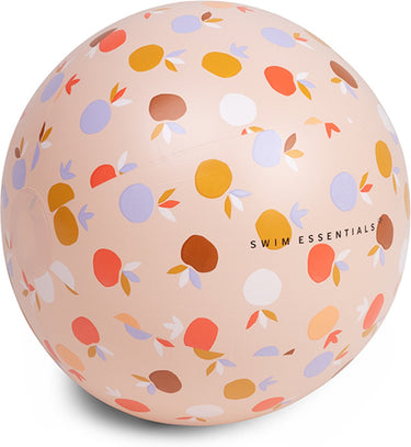Swim essentials - strandbal - 51 cm - meerkleurig - fruitprint - opblaasbal