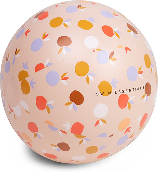 Swim essentials - strandbal - 51 cm - meerkleurig - fruitprint - opblaasbal