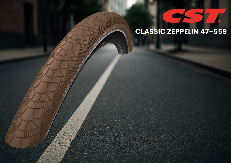 Load image into Gallery viewer, Cst buitenband zeppelin 26 x 1.75'' 47-559 - bruin met reflectie
