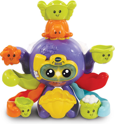 Vtech spetterpret badoctopus - badspeeltjes - badspeelgoed baby - rustgevende melodietjes liedjes - cadeau - speelgoed 1 tot 5 jaar
