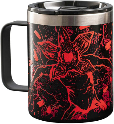 Bialetti stranger things - thermomok met handvat - 420ml - rvs - glow in the dark