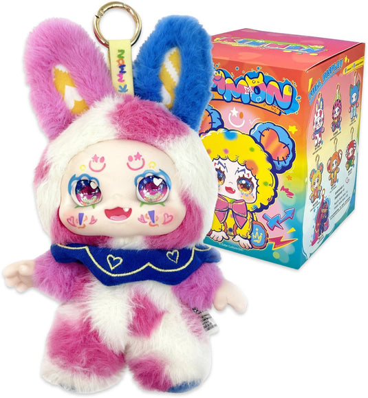 Kimmon - 'colorful rhapsody' serie - blind box collectie - kleurrijke pluchen verzamelfiguren 17 cm