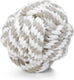 Beeztees touwbal - hondenspeelgoed - beige wit - 10 cm