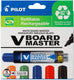 Pilot v-board master markeerstift 5 stuk(s) beitelvormige punt zwart, blauw, groen, oranje, rood