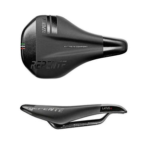 Repente zadel latus m full carbon zwart zilver logo