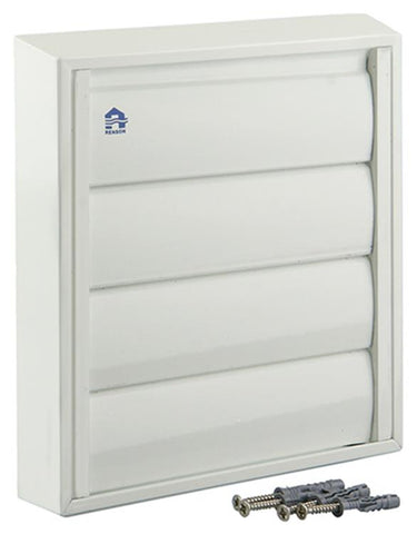 Renson 1006251 - dampkaprooster opbouw 433 alu ral 9010 173x173mm | 2 stuks