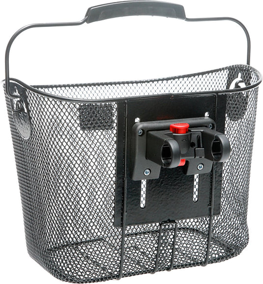 Newlooxs toscane klickfix - afneembare fietsmand - stuur - 19 liter - staal - zwart