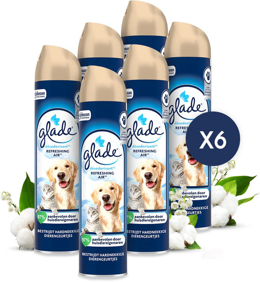 Glade aerosol refreshing air