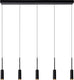Lucide tubule - hanglamp - led - 5x7w 2700k - zwart