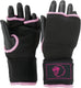 Super pro combat gear binnenhandschoenen met bandage zwart roze large