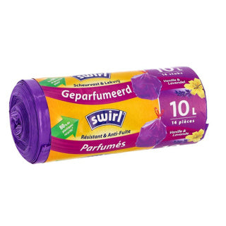Swirl pedaalemmerzak trekband geparfumeerd 10l 14 stuks | 4 stuks
