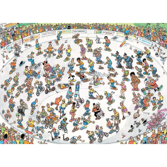 Jumbo jan van haasteren puzzel skateboarden in de bowl 2000 stukjes