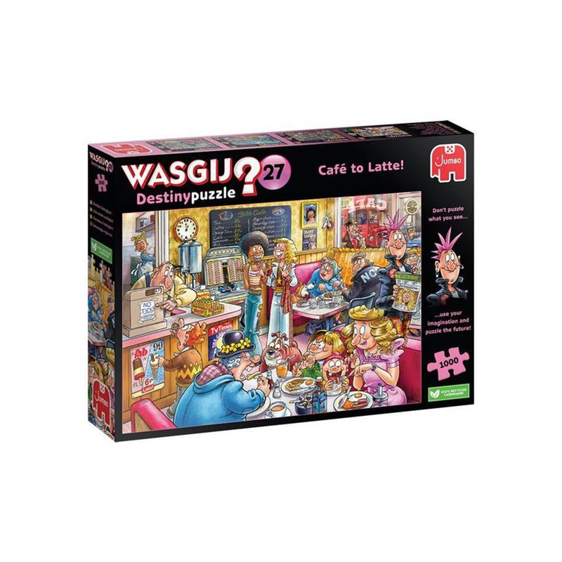 Load image into Gallery viewer, Jumbo wasgij destiny 27 legpuzzel - de koffieshop!, 1000st.
