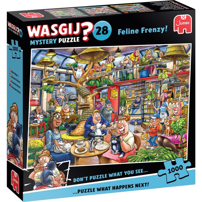 Load image into Gallery viewer, Jumbo wasgij mystery 28 - kat-en-muisspel, 1000st.
