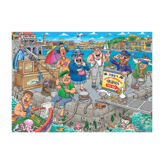 Jumbo wasgij original 47 legpuzzel - de boot in! - 1000st.