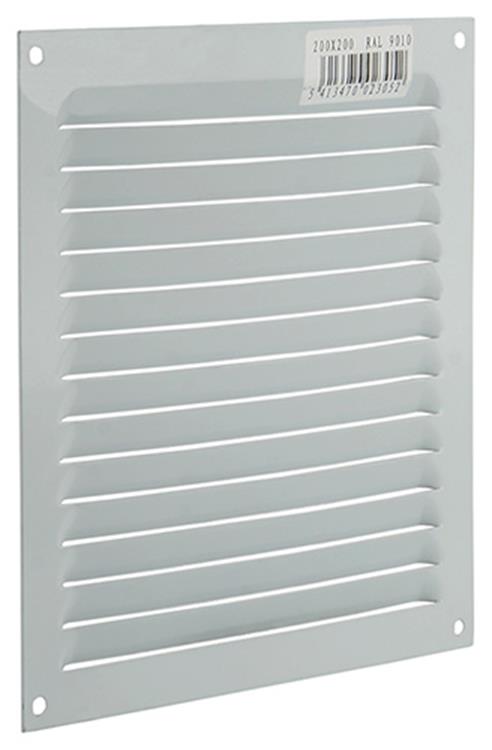 Load image into Gallery viewer, Renson 1015069 - schoepenrooster plat alu wit 200x200mm | 10 stuks
