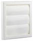 Renson 1006372 - dampkaprooster opbouw 733 pvc ral 9010 154x154mm | 2 stuks
