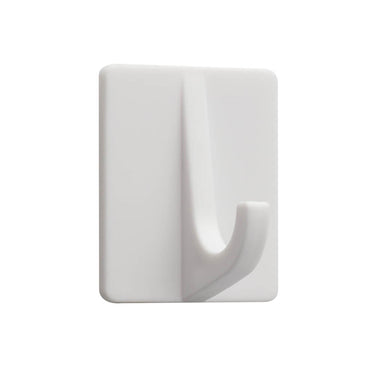 Tiger baseline plakhaak rechthoek s wit kunststof set a 6 stuks 29x32x14mm