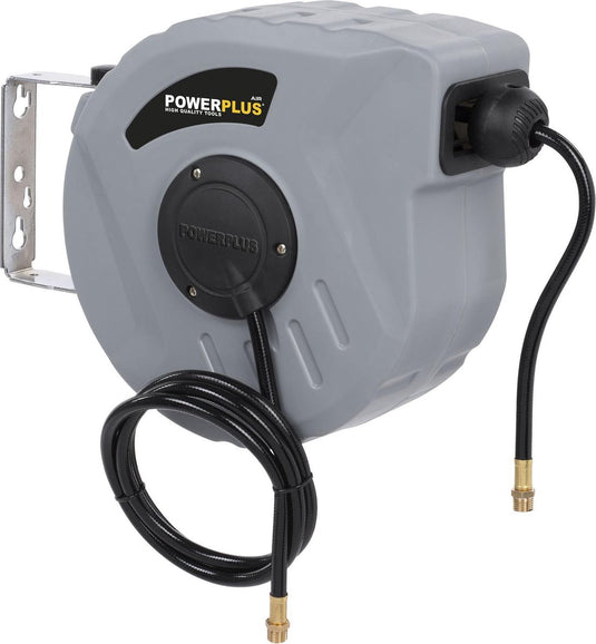 Powerplus powair0215 compressor luchtslanghaspel - max. druk: 12bar - lengte 10m - automatische oproller