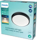 Philips led philips doris badkamer plafondlamp - zwart - groot - 17 w