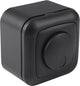 Q-link dimmer - inbouw-opbouw - 3-60w - druk-wissel - met afdekraam - mat zwart