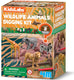 4m opgraafkit - wilde dieren - wetenschap en spel - 2 dieren-12 variëteiten - kidzlabs - 5+
