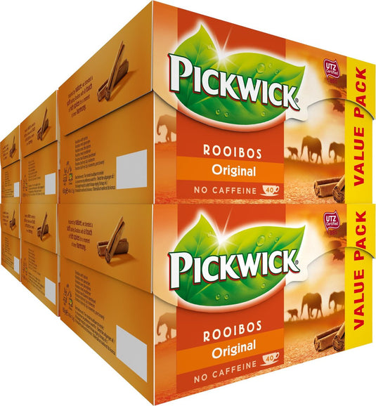 Pickwick original rooibos thee voordeelverpakking - 6 x 40 theezakjes