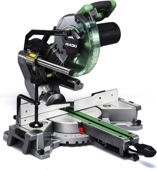 Hikoki afkortzaag c8fshgwaz, 216mm, asgat 30mm, 1100w, met laser, inclusief zaagblad