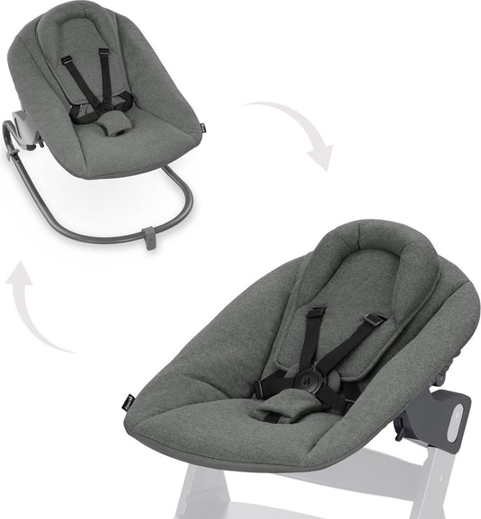 Hauck alpha bouncer premium - wipstoel - dark grey