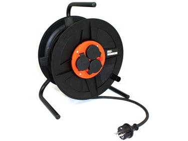 Qwattpro kabelhaspel 25mtr 3x1.5 bm-300 3-voudig