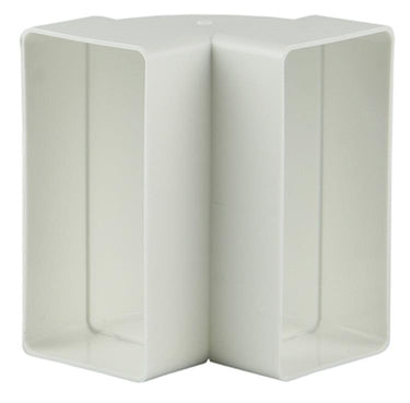 Renson 1006403 - pvc hoekverbinding vert.90° 7015 wit 110x55mm | 3 stuks