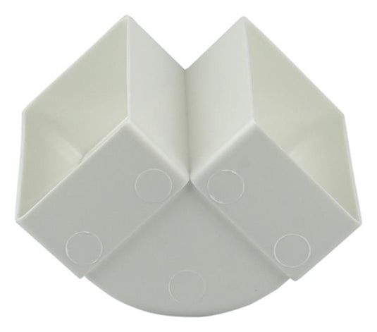Renson 1006403 - pvc hoekverbinding vert.90° 7015 wit 110x55mm | 3 stuks