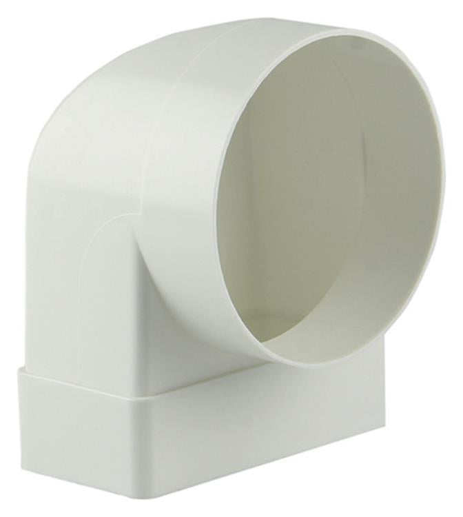 Load image into Gallery viewer, Renson 1006407 - pvc hoekverbinding rechth rond90° 7017 wit ø 100 | 3 stuks
