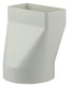 Renson 1006410 - pvc verbindingsstuk rond rechth. 7021 wit ø 100 | 2 stuks