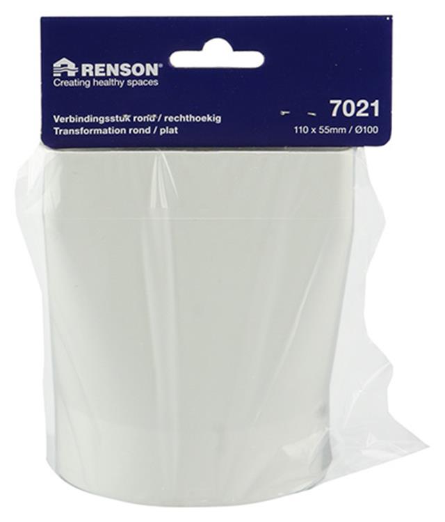 Load image into Gallery viewer, Renson 1006410 - pvc verbindingsstuk rond rechth. 7021 wit ø 100 | 2 stuks
