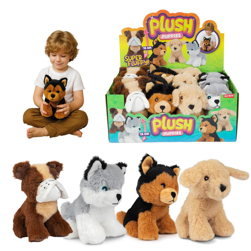 Load image into Gallery viewer, Toi-toys pluche hond -puppy- 15cm 4ass
