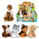 Toi-toys pluche hond -puppy- 15cm 4ass