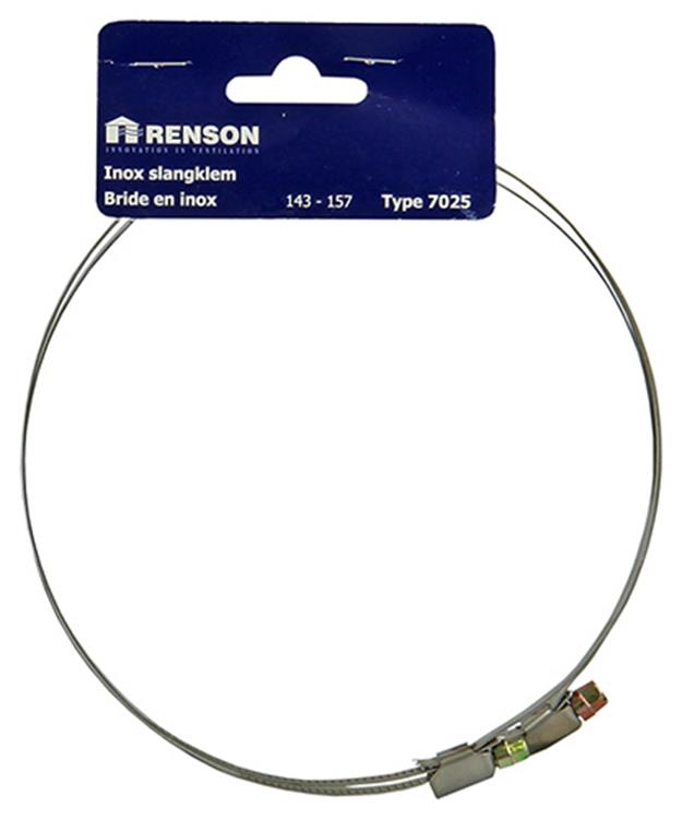Load image into Gallery viewer, Renson 1006423 - set 2 st.inox slangklemmen 7025 dia 143-157 | 5 stuks
